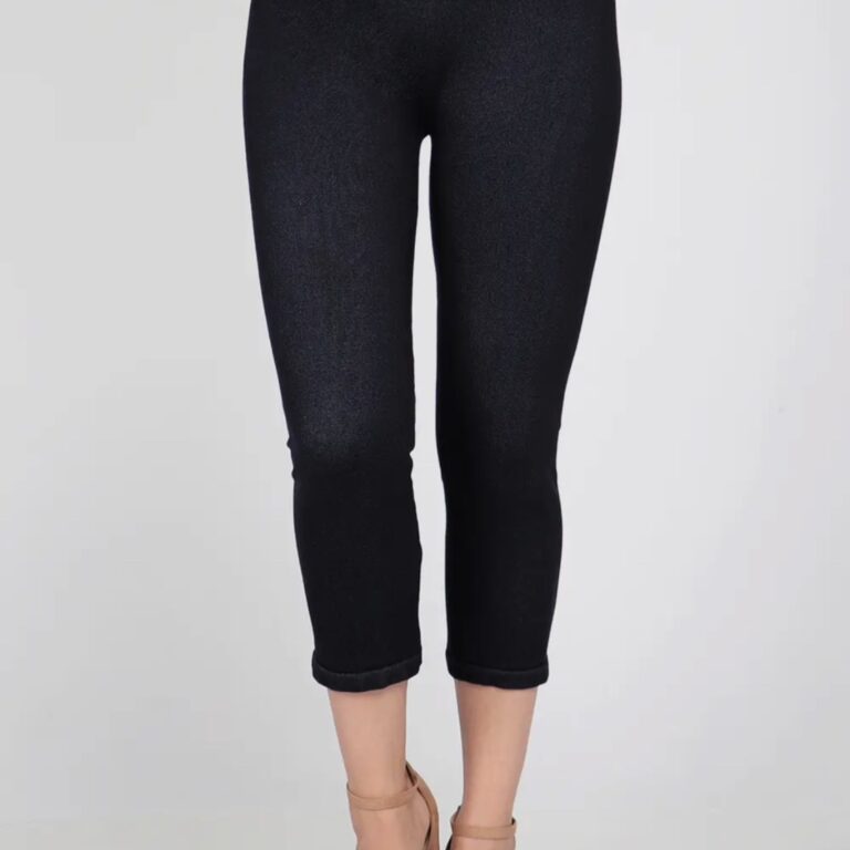 Denim Black Leggings