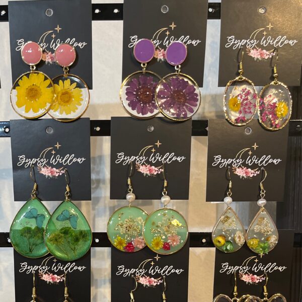 Pressed Flower Earrings