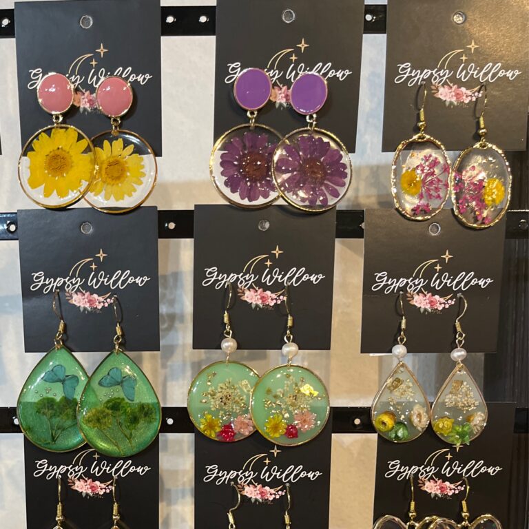 Pressed Flower Earrings