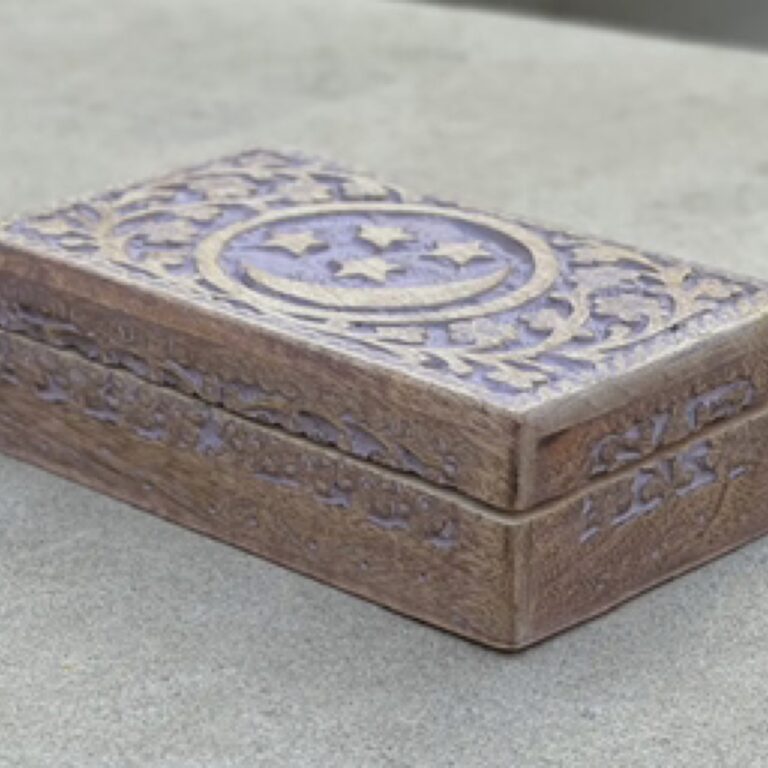 Moon &amp; Star Wooden Box