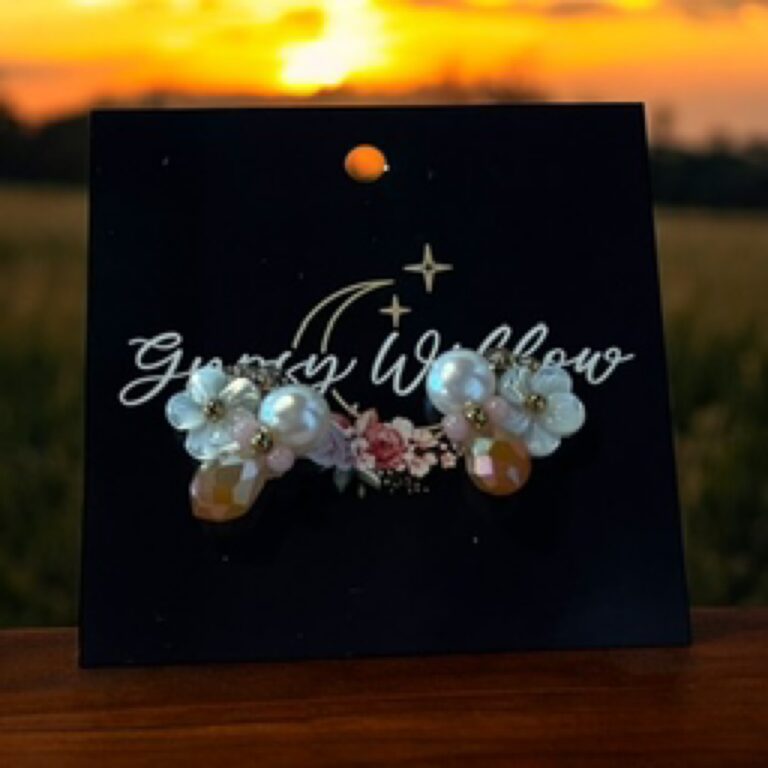 Flowers &amp; Pearls Earrings