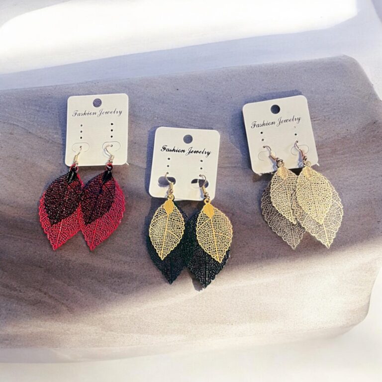 Metal Leaf Earrings