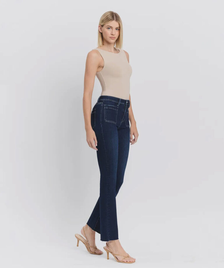 High Rise Mini Bootcut Jeans