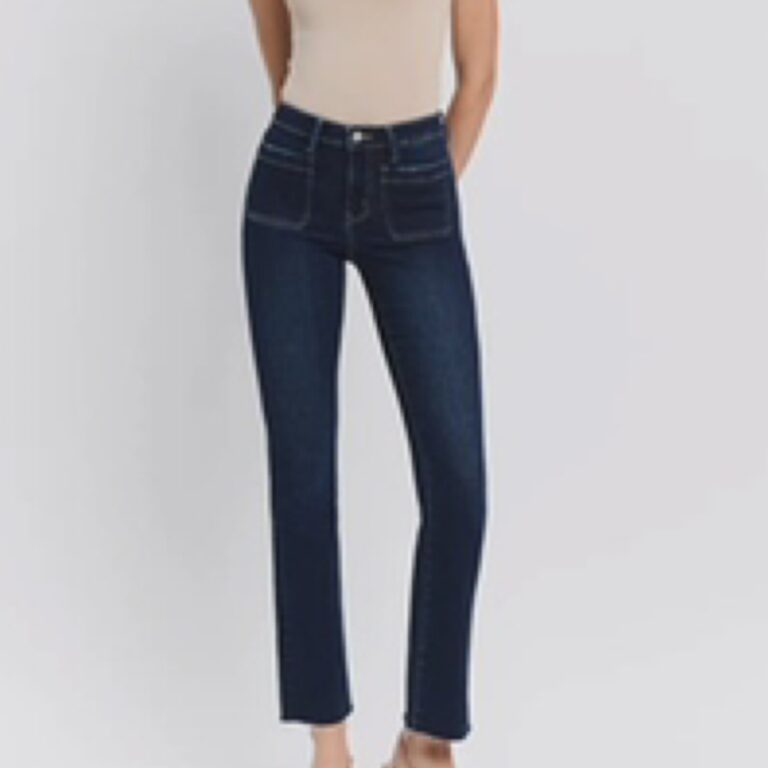 High Rise Mini Bootcut Jeans