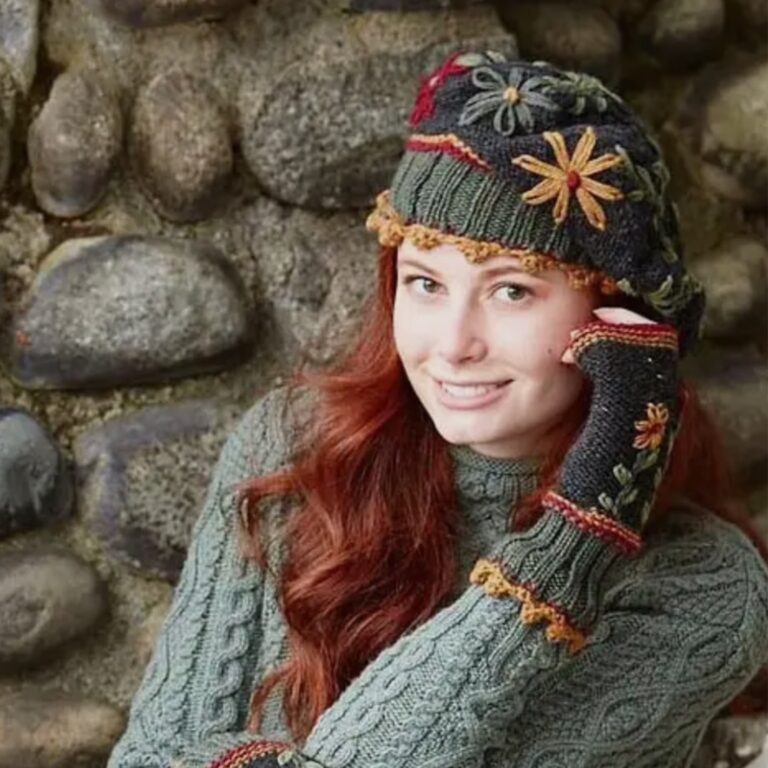 Handmade Floral Beret