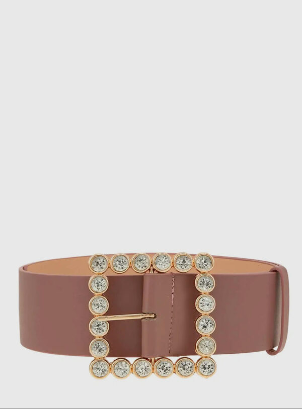 Rhinestone Square Buckle Belt - Image 3