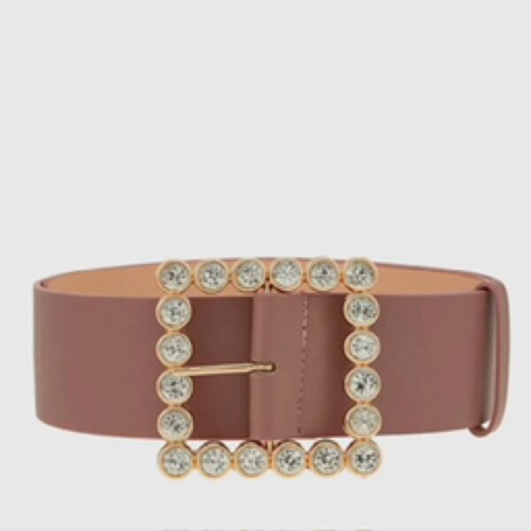 Rhinestone Square Buckle Belt