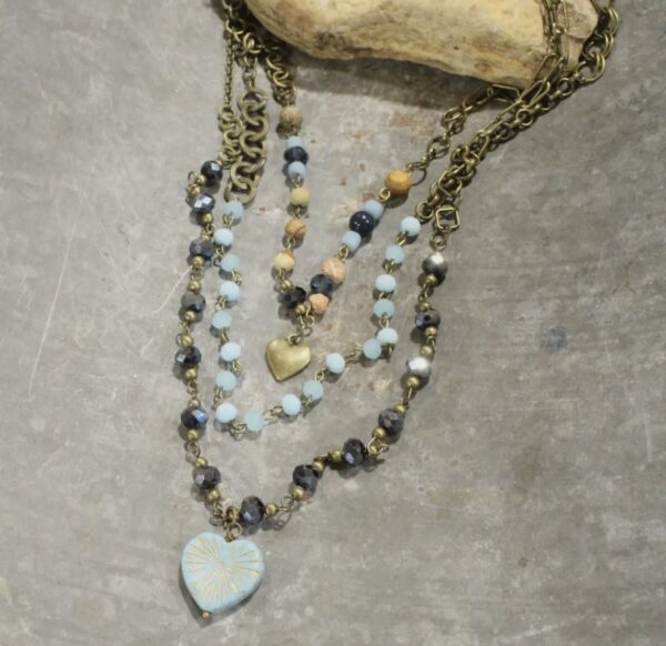 My Blue Heart Necklace - Image 2