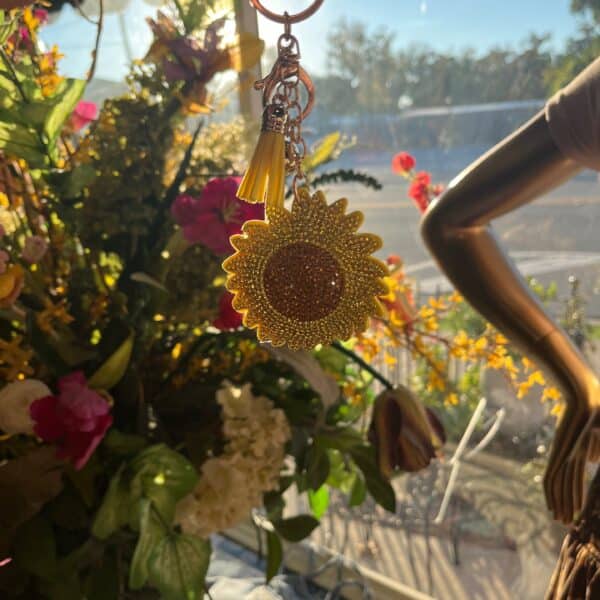 Sunflower Keychain