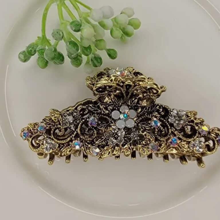 Gold Crystal Hairclip