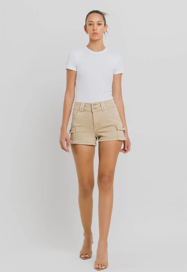 Cargo Khaki Shorts - Image 2