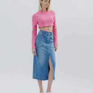 Denim Utility Skirt