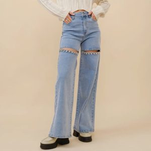 Peekaboo Crystal Jeans