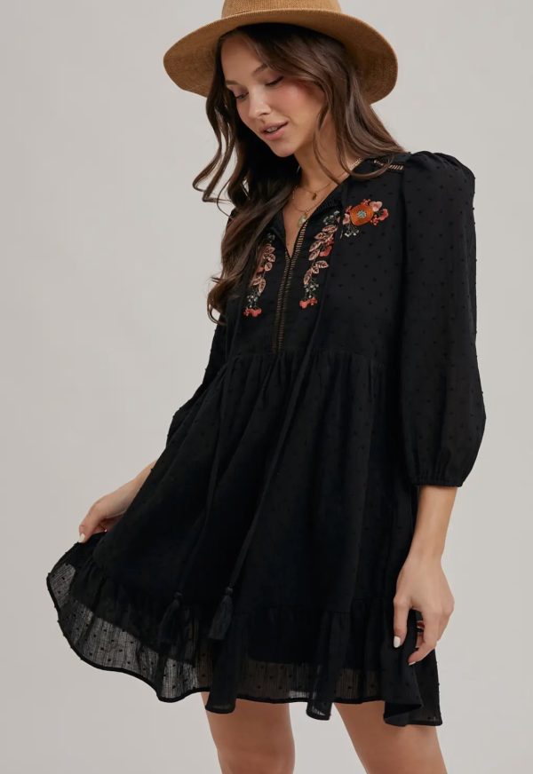 Boho Blossom Babydoll Dress - Image 4