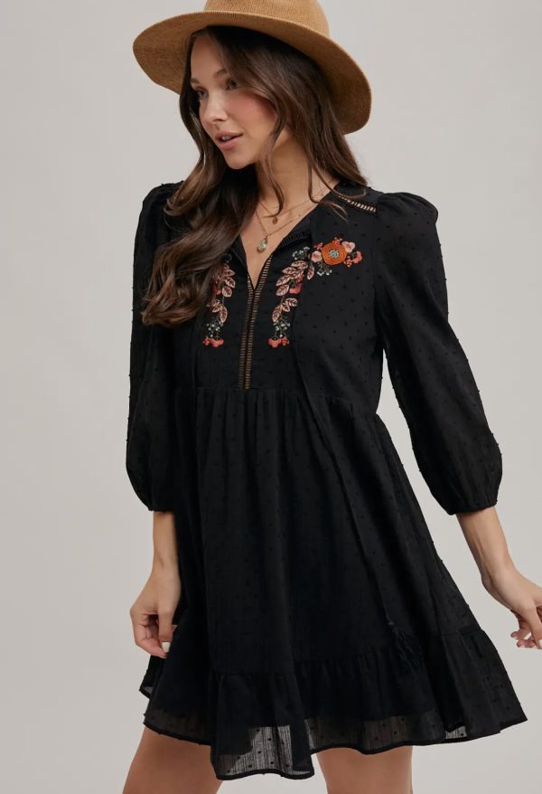 Boho Blossom Babydoll Dress - Image 7
