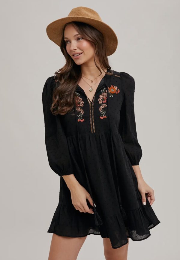Boho Blossom Babydoll Dress - Image 3