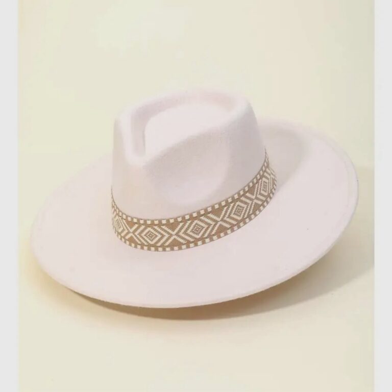 Boho Stripe Fedora Hat
