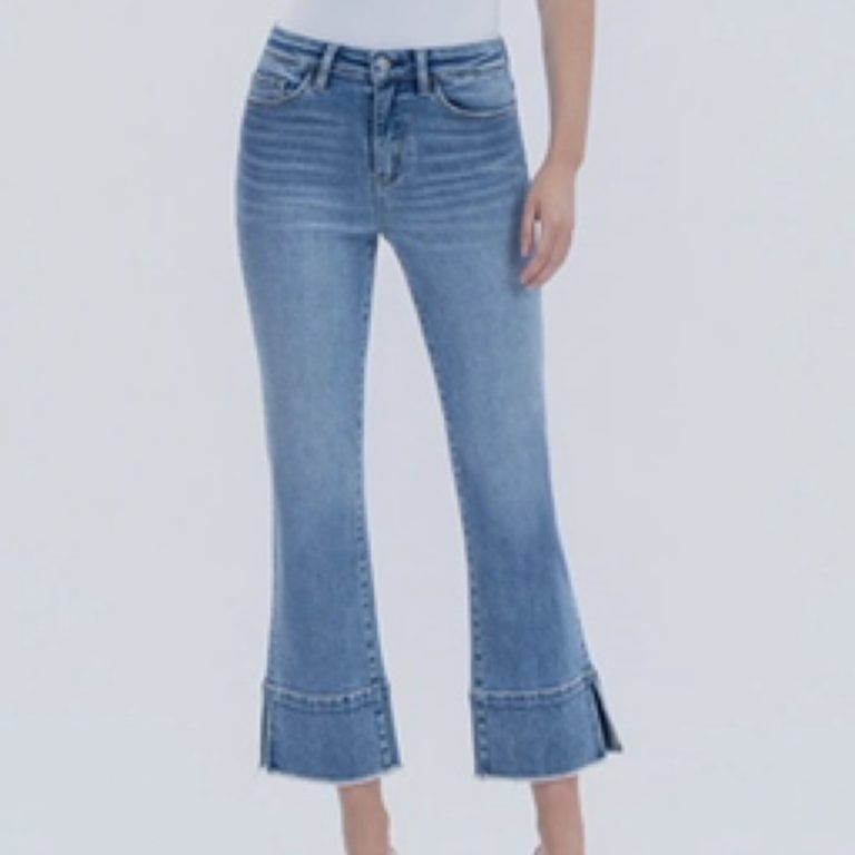 Kick Flare Denim Capri