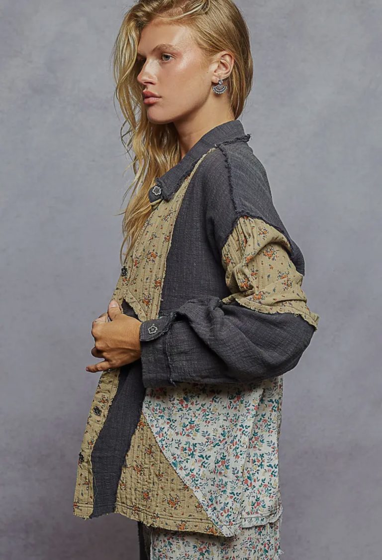 Patchwork Shirt Top