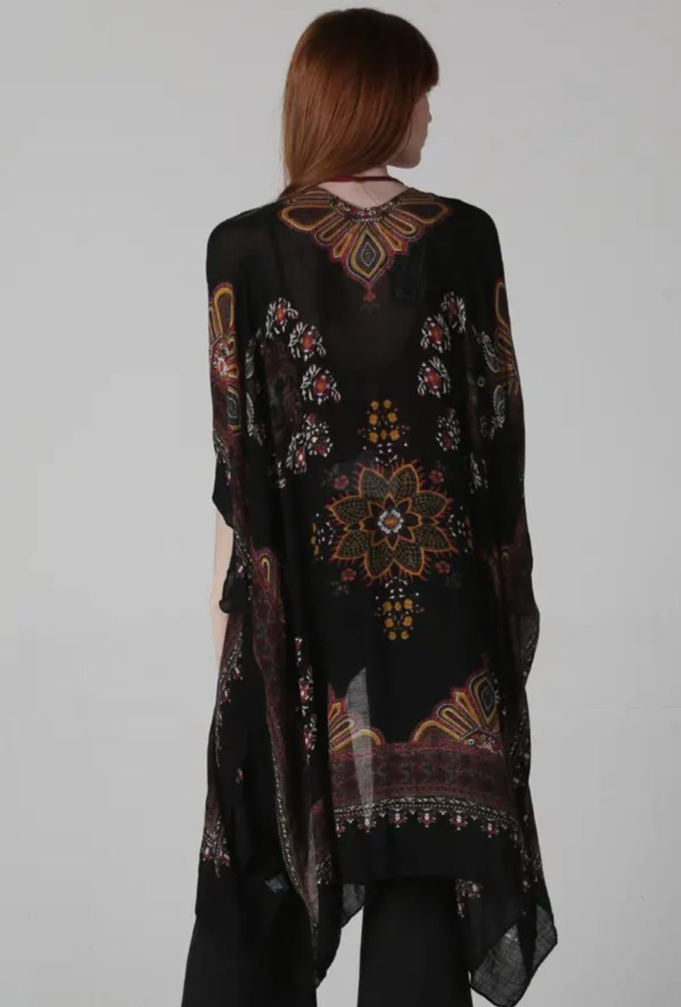 Midnight Bloom Kimono