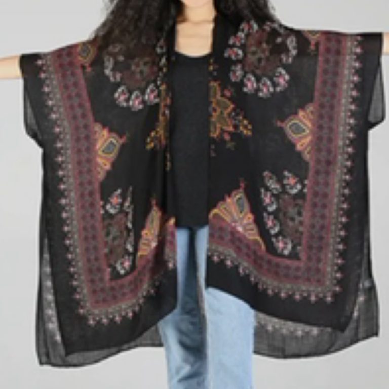 Midnight Bloom Kimono