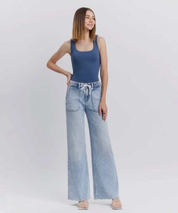 Emma Drawstring Flare Denim - Image 6