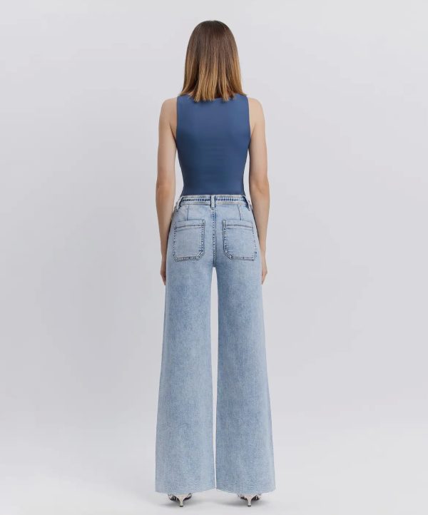 Emma Drawstring Flare Denim - Image 7