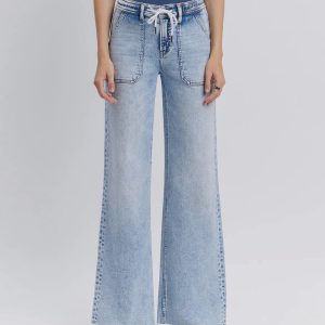 Emma Drawstring Flare Denim