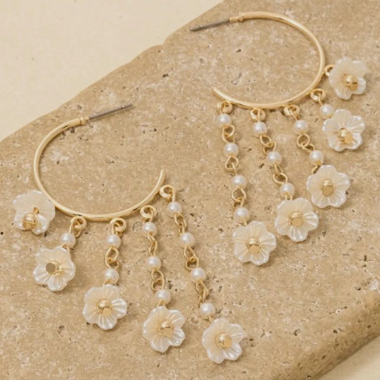 Dainty Daisy Dangle Earrings