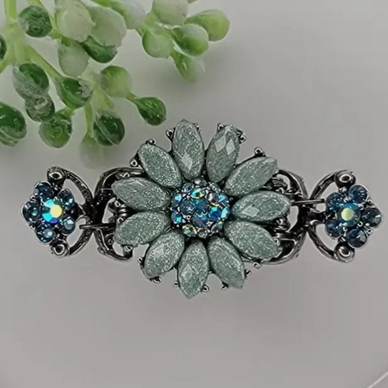 Bling Flower Hair Claws