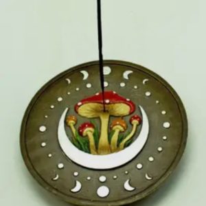 Mushroom Moon Incense Burner