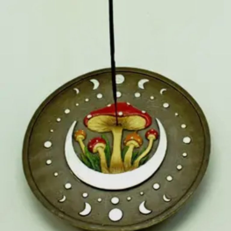 Mushroom Moon Incense Burner
