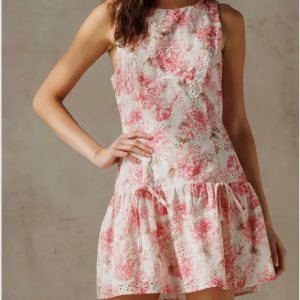 Pink Petals Mini Dress