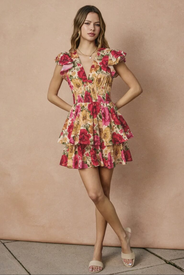 Sweet Peonies Dress