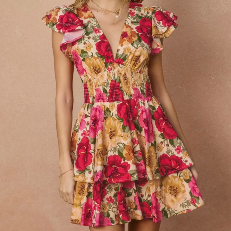 Sweet Peonies Dress