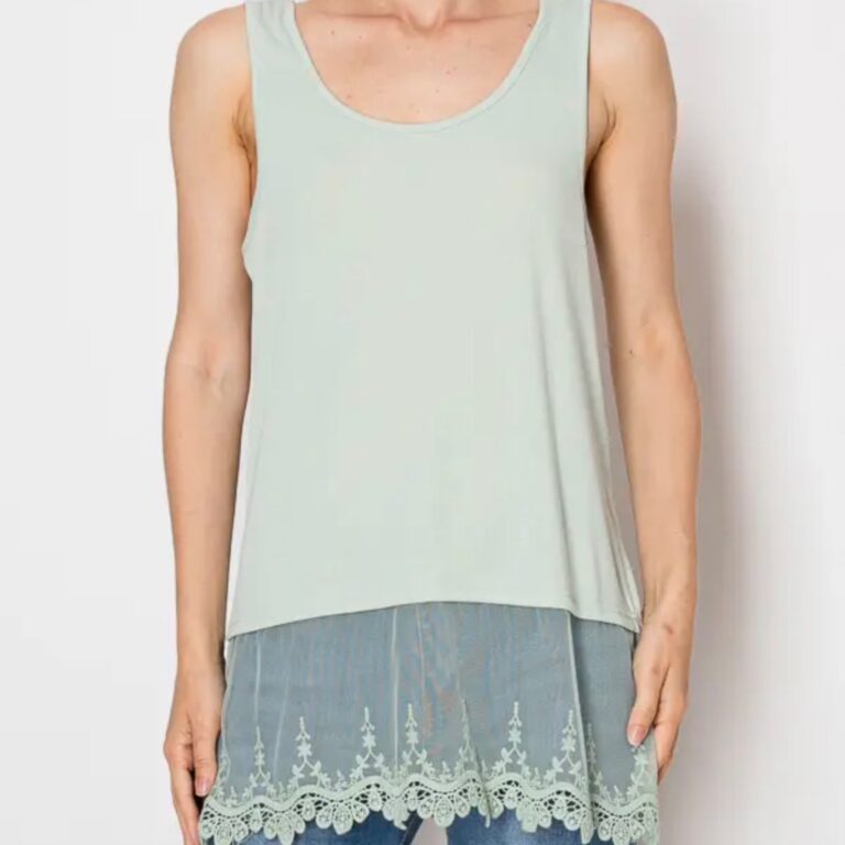 Lacey Layering Tank Sage