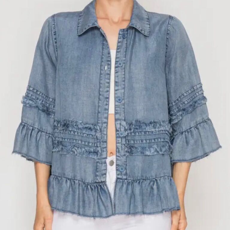Denim & Ruffles Shrug