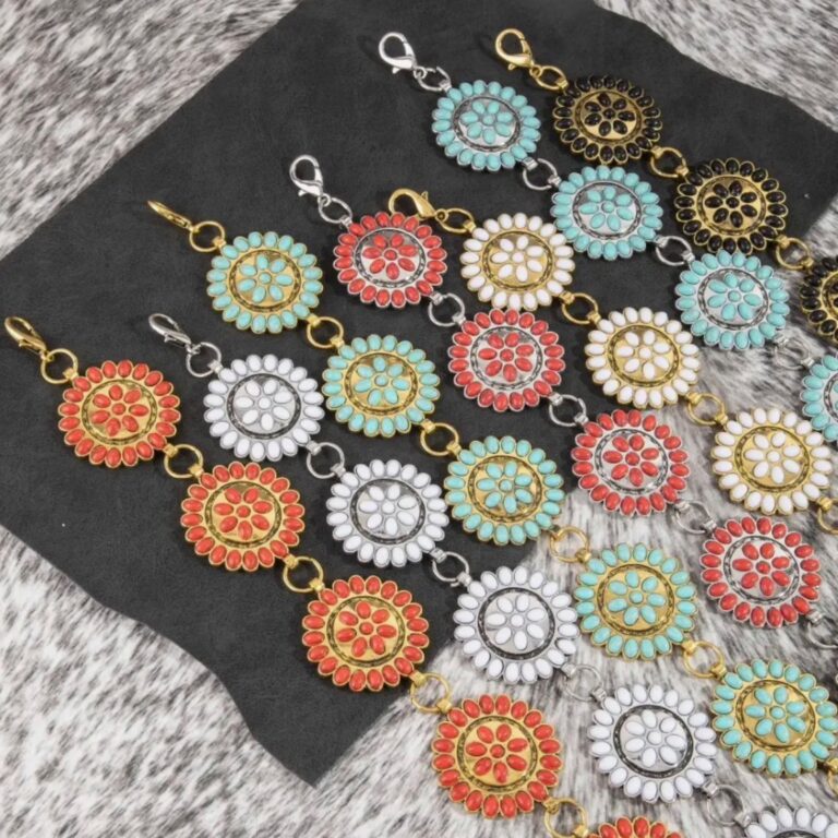 Stone Beaded Concho Belt