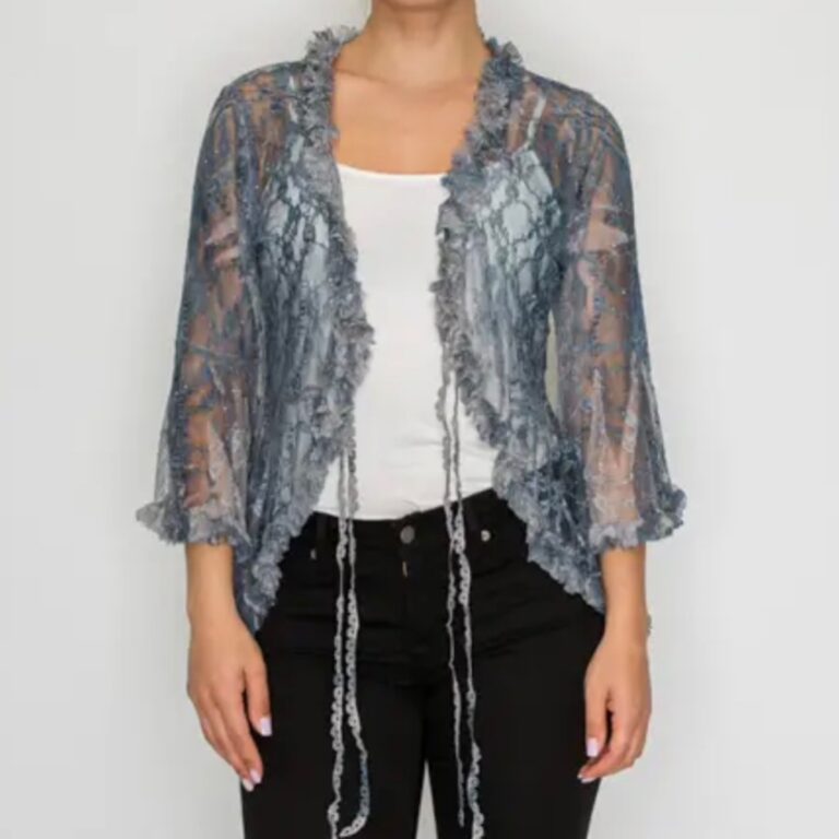 Lace & Rhinestone Cardigan
